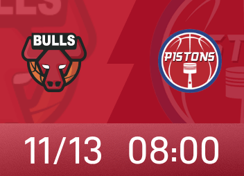 พรีวิว Bulls VS Pistons: Pistons รอคอยชัยชนะและการแก้แค้นกับ Bulls และคันนิงแฮมน่าจะได้ลงเล่น