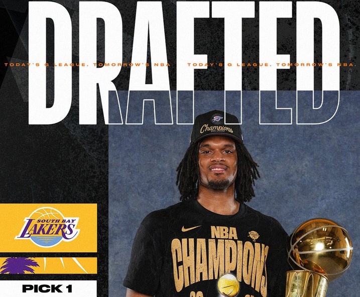 G League Draft: South Bay Lakers เลือกอดีตผู้เล่น Thunder Dillon Jones ด้วยการเลือกอันดับ 1 โดยรวม